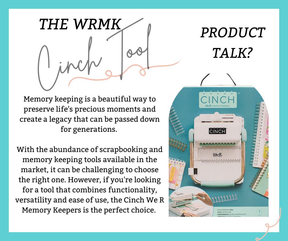 Why the Cinch We R Memory Keepers Should Be Your Go-To Tool for Memory Keeping