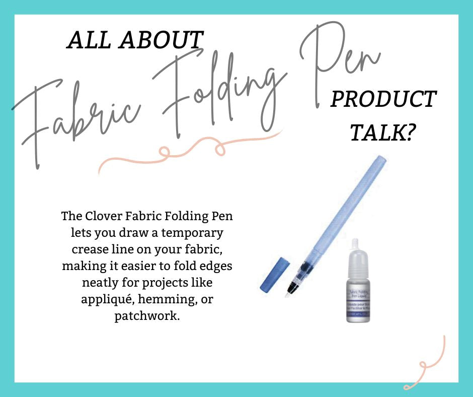 Clover Fabric Folding Pen Liquid FAQ's