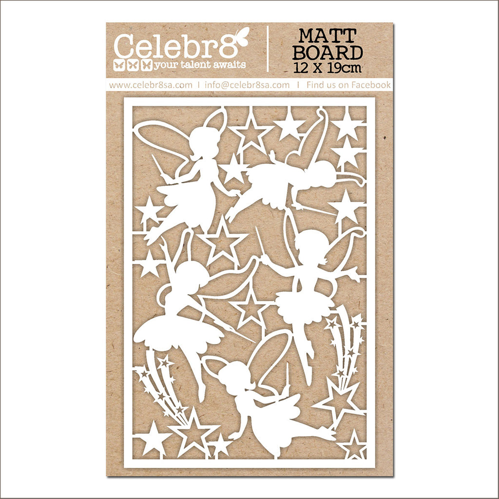 Celebr8 Matt Board Whimsical and Wild Fairies - Scrap Of Your Life 