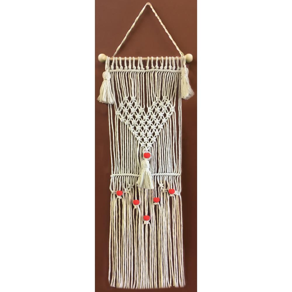 Design Works Zenbroidery Macramé Wall Hanging Kit 8"X24" - Scrap Of Your Life 