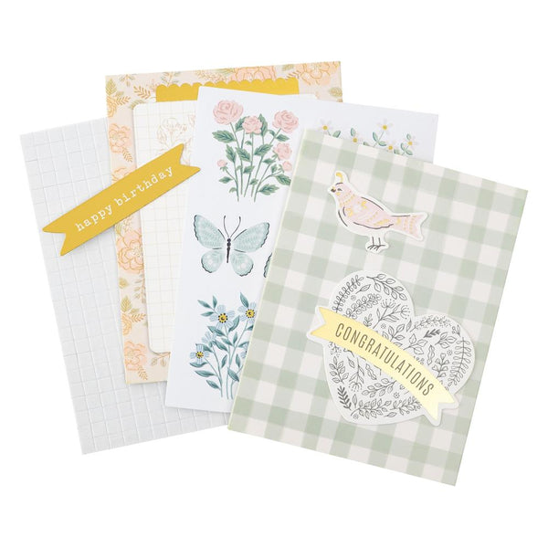 Crate Paper Maggie Holmes Gingham Garden Card Kit - Scrap Of Your Life 