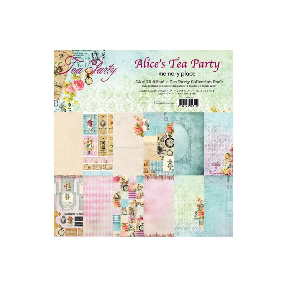Memory Place - Alice's Tea Party Collection Pack 12 x 12 - Scrap Of Your Life 