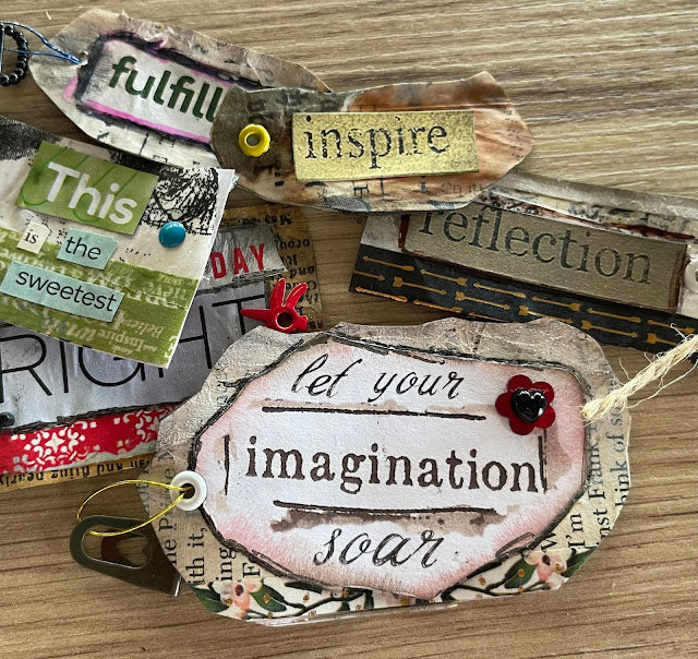 Funky Collage Embellishments
