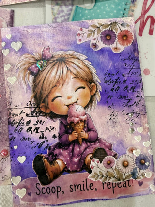 How to Make the Little Ice Cream Girl Tags