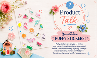 Puffy Stickers for Scrapbooking and Card Making