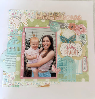 Happy Shine Bright - Scrapbook Layout