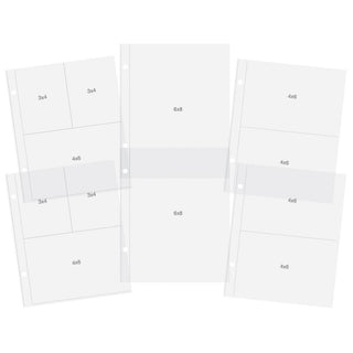 Simple Stories 6" x 8"  Album Refills - SN@P - Pocket Pages Binders - Variety Pack - Scrap Of Your Life 