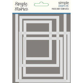 Simple Stories Simple Pages Photo Mat Templates 5/Pkg - Scrap Of Your Life 