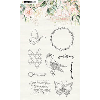 Studio Light -  Another Love Story Clear Stamp -  Romantic Elements - Scrap Of Your Life 
