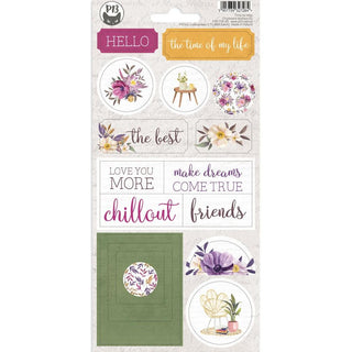 P13 Time To Relax Chipboard Stickers #02 - Scrap Of Your Life 