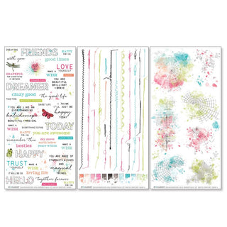 49 And Market Rub-On Transfer Set - Essentials Kaleidoscope - Scrap Of Your Life 