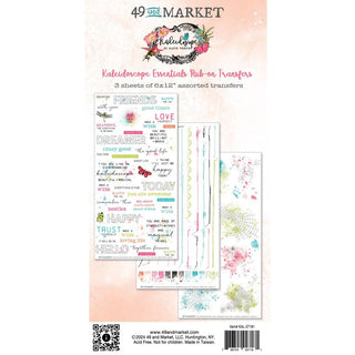 49 And Market Rub-On Transfer Set - Essentials Kaleidoscope - Scrap Of Your Life 