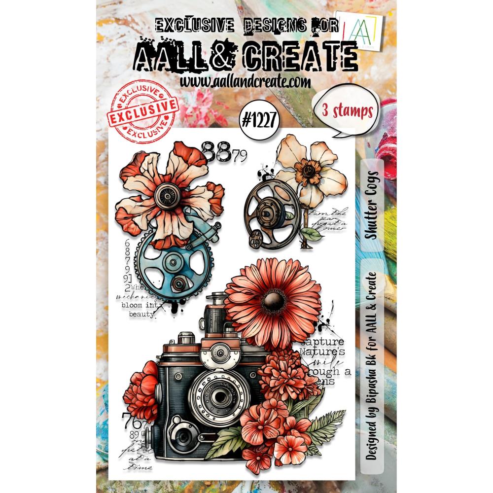 AALL & Create -  Photopolymer Clear Stamp Set - Shutter Cogs