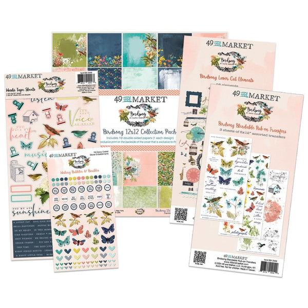 49 & Market 12 x 12 Birdsong Collection Bundle