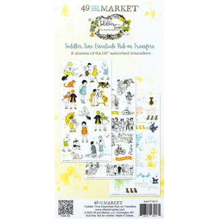 49 And Market Toddler Time Rub-On Transfer Set - Essential - Scrap Of Your Life 
