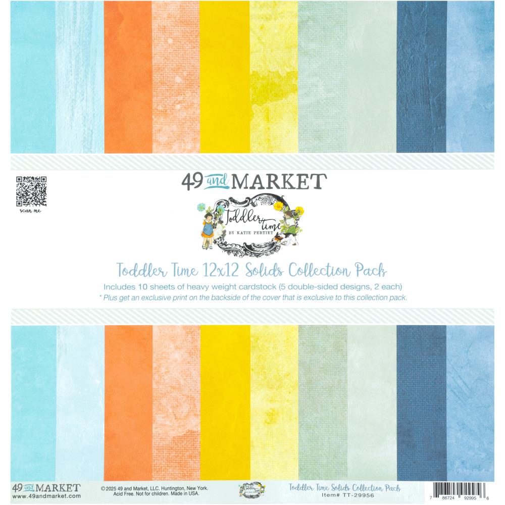 49 & Market Toddler Time Solids Collection Pack 12"X12"