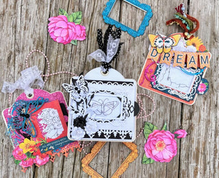 Graphic 45 Staples Square Tag Album Ivory - Scrap Of Your Life 