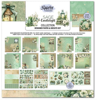 3 Quarter Designs - Sage Candlelight 12 x 12 Collection Kit - Scrap Of Your Life 