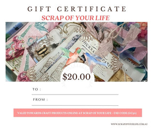 E-Gift Card / Crafty Voucher - Scrap Of Your Life 