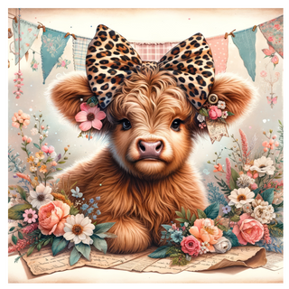Printable Mother's Day Card Bases - Highland Cows - Scrap Of Your Life 