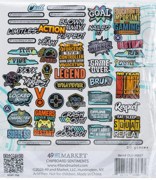 49 & Market Level Up Chipboard Set
