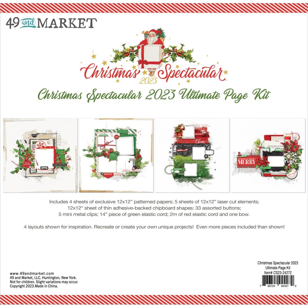 49 & Market  12 x 12 Christmas Spectacular Kit - Scrap Of Your Life 