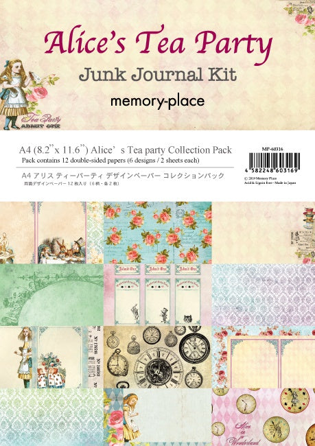 Memory Place - Alice's Tea Party Junk Journal Kit