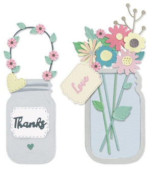Sizzix Thinlits Jar of Flowers - Scrap Of Your Life 