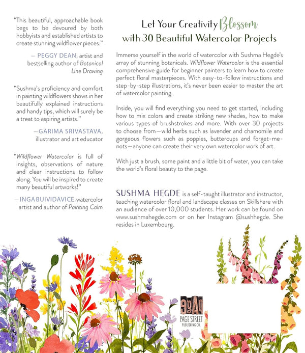 Wildflower Watercolor Painting for Beginners Step-by-Step Guide - Scrap Of Your Life 