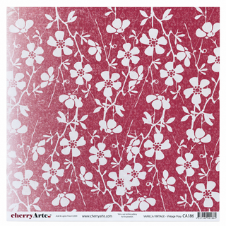 Cherry Arte Vanilla Vintage Vintage Posy 12 x 12 Doublel Sided Paper