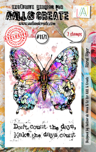 AALL & Create - Floral Flyer – #1171 – Stamp Set - Scrap Of Your Life 