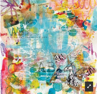AB Studios -  12 x 12  Double Sided Cardstock Paper - Shine Your Light - My Rainbow - Scrap Of Your Life 