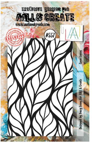 AALL & Create A7 Clear Stamp Set - Open Leaves - Scrap Of Your Life 