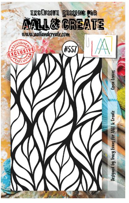 AALL & Create A7 Clear Stamp Set - Open Leaves - Scrap Of Your Life 