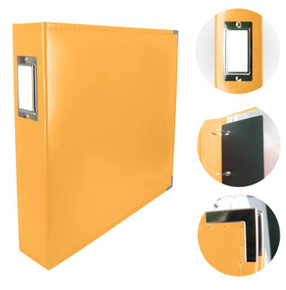 Classic Superior Leather D-Ring Album Buttercup Yellow - Scrap Of Your Life 