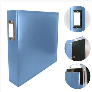 Classic Superior Leather D-Ring Album Country Blue - Scrap Of Your Life 