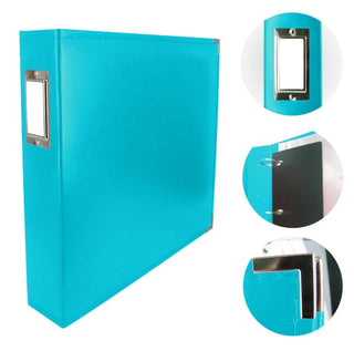 Classic Superior Leather D-Ring Album Country Teal - Scrap Of Your Life 