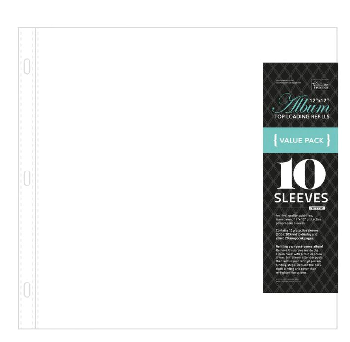 12 x 12 - Page Protectors Suitable for D-Ring & Postbound no insert. - Scrap Of Your Life 