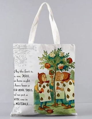 Alice in Wonderland Tote Bag Queens Army - Scrap Of Your Life 