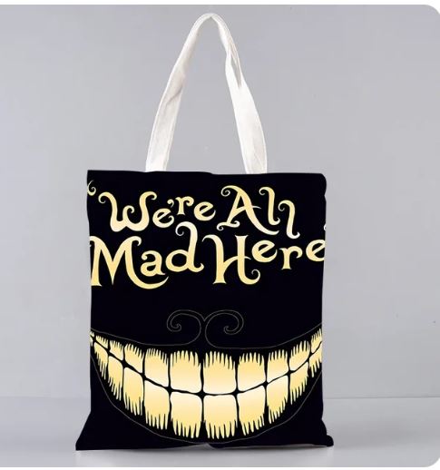 Alice in Wonderland Tote Bag Cheshire All Mad