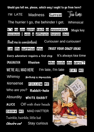 Alice Wordology - 6 x 4 Card - Scrap Of Your Life 