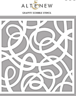 Altenew - Graffiti Scribble Stencil - Scrap Of Your Life 
