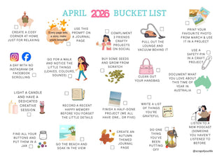 April 2026 Bucket List - Scrap Of Your Life 