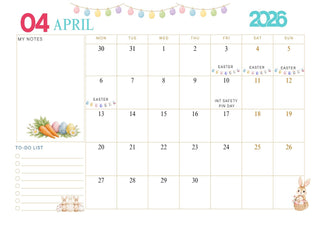 April Calender 2026 - Scrap Of Your Life 