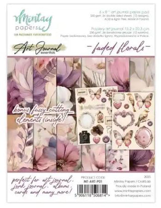 Mintay – Art Journal Essentials - 01 Faded Florals - Scrap Of Your Life 