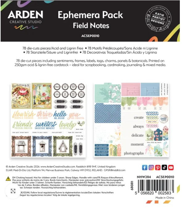 Arden Ephemera Field Notes - Scrap Of Your Life 