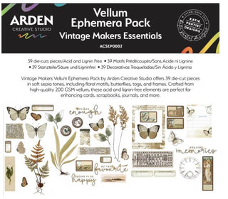 Arden Vintage Maker Vellum-Ephemera Pack - Scrap Of Your Life 