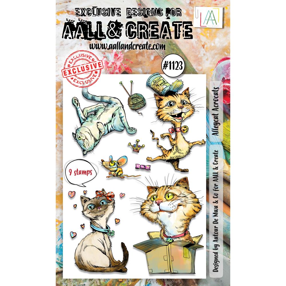 AALL And Create Photopolymer Clear Stamp Alleycat Acrocats - Scrap Of Your Life 