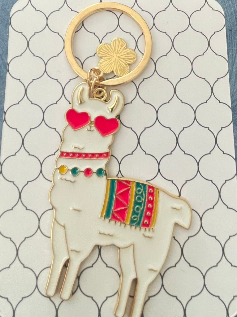 Llama &  Charm Planner Key Ring