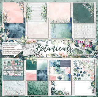 Bee Arty 12 x 12 Paper Collection Botanicals - Scrap Of Your Life 